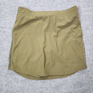 Eddie Bauer Womens Green Athletic Skirt Skort W/ Shorts‎ Pickleball Tennis XL